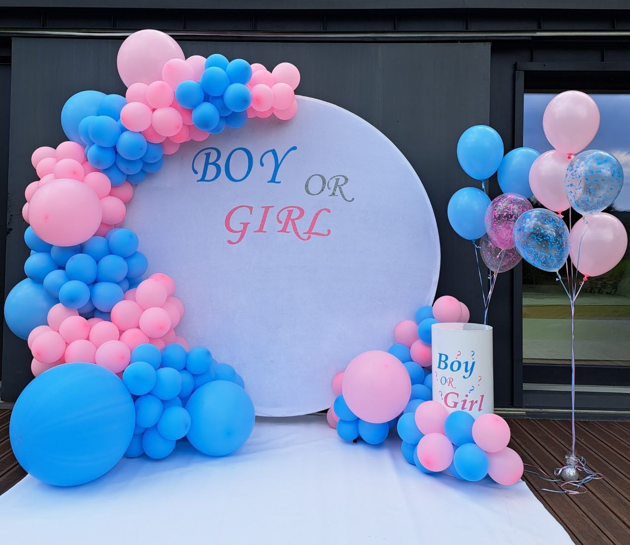 Фотозона на гендер паті