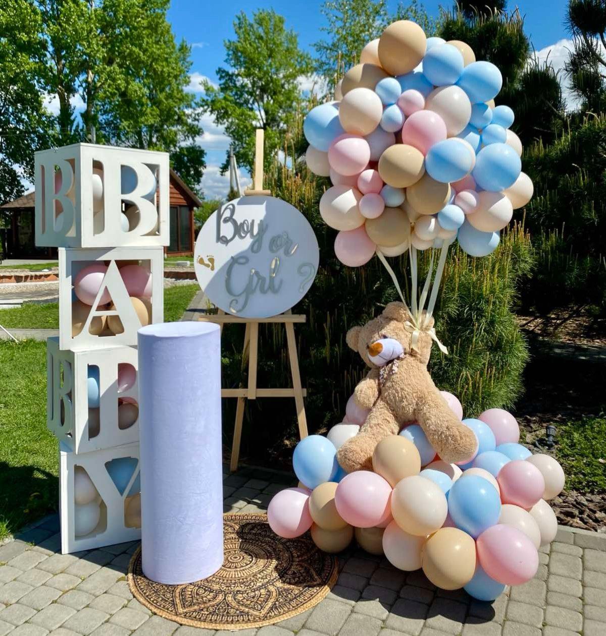 Фотозона на гендер паті з ведмедиком